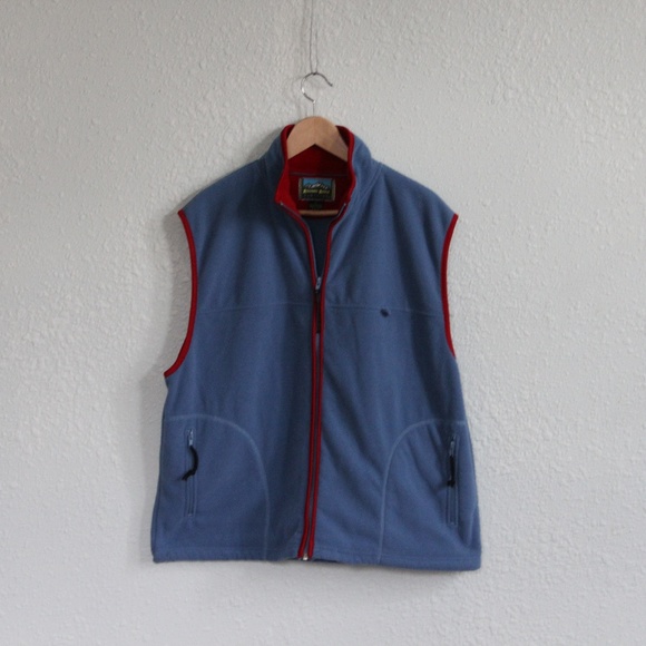 Fleece Zip Up Vest - Men’s L - Drawstring Waist - Picture 1 of 7